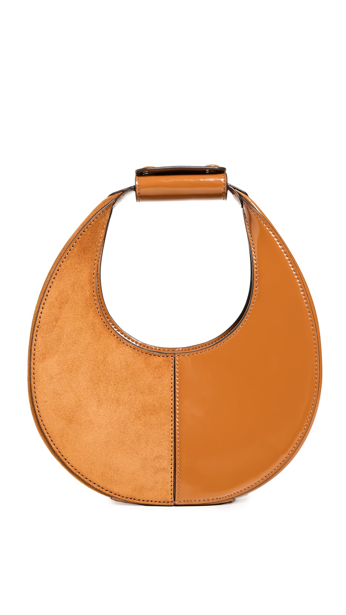 STAUD Women's Moon Split Bag, Tobacco, Brown, Tan, One Size